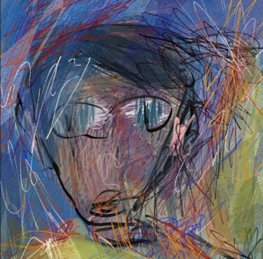 Arts numériques intitulée "Le jeune garçon..." par Jacky Patin, Œuvre d'art originale, Peinture numérique