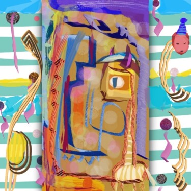Arts numériques intitulée "Joyeux anniversaire…" par Jacky Patin, Œuvre d'art originale, Peinture numérique