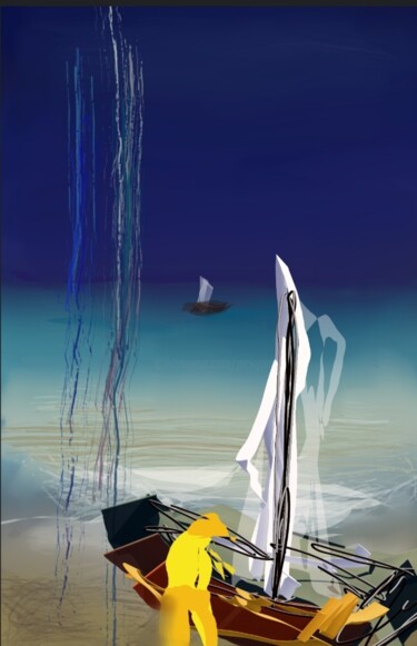 Arts numériques intitulée "Émeraude..." par Jacky Patin, Œuvre d'art originale, Peinture numérique