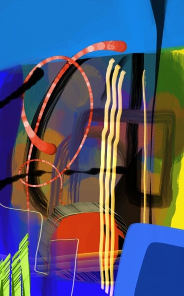 「Les couleurs !」というタイトルのデジタルアーツ Jacky Patinによって, オリジナルのアートワーク, デジタル絵画