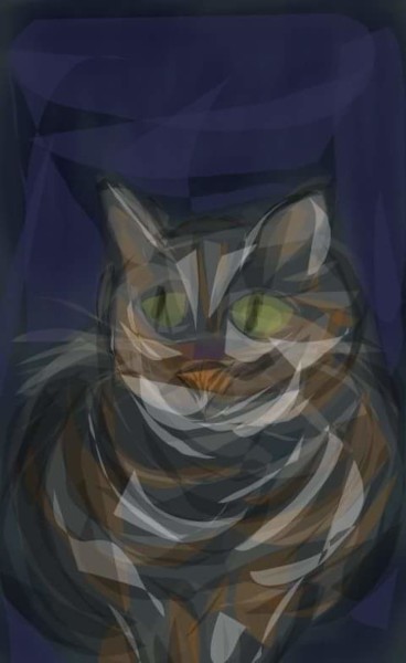 Arte digitale intitolato "THE "cat"..." da Jacky Patin, Opera d'arte originale