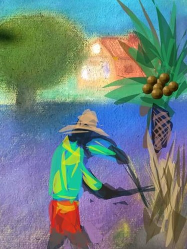 Digital Arts titled "Les Antilles..." by Jacky Patin, Original Artwork