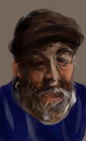 Arts numériques intitulée "Un vieux pêcheur..." par Jacky Patin, Œuvre d'art originale