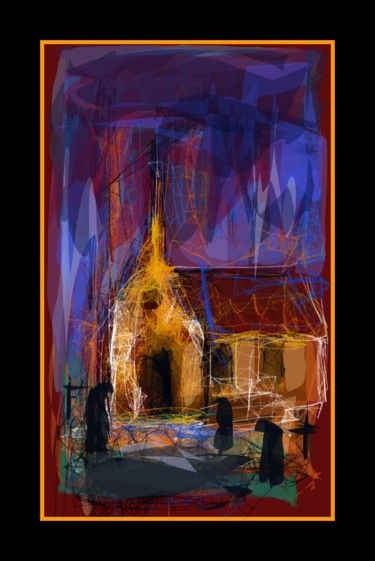Arts numériques intitulée "La Chapelle..." par Jacky Patin, Œuvre d'art originale