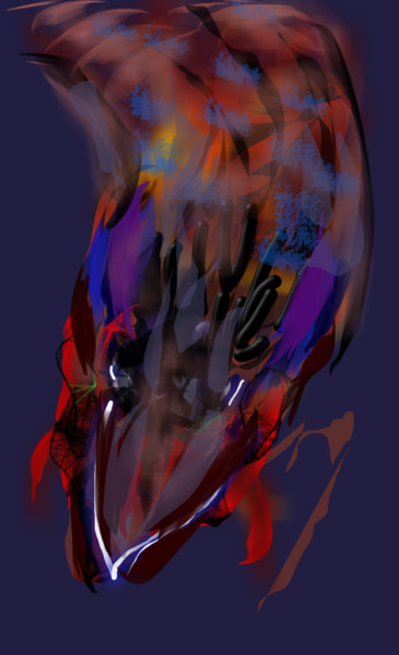 Arts numériques intitulée "Le monstre..." par Jacky Patin, Œuvre d'art originale