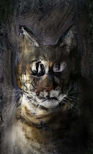 数字艺术 标题为“Le gros chat” 由Jacky Patin, 原创艺术品