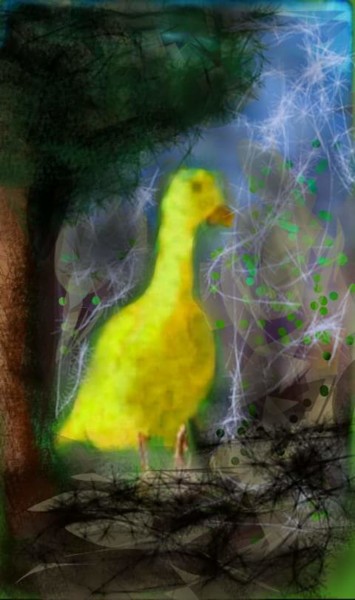 Digital Arts titled "Le petit canard jau…" by Jacky Patin, Original Artwork
