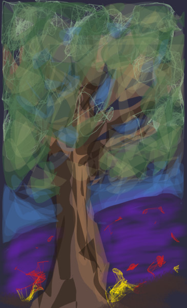 Digital Arts titled "L'arbre..." by Jacky Patin, Original Artwork