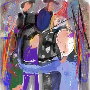 Grafika cyfrowa / sztuka generowana cyfrowo zatytułowany „Le chef d'orchestre…” autorstwa Jacky Patin, Oryginalna praca