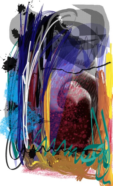 Digitale Kunst mit dem Titel "Ayp 12" von Jacky Patin, Original-Kunstwerk
