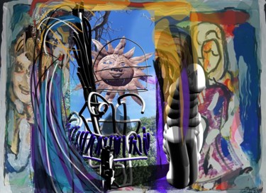 Digital Arts titled "Le soleil de mon ja…" by Jacky Patin, Original Artwork