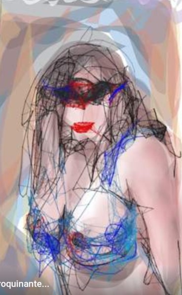 Digitale Kunst mit dem Titel "Coquine..." von Jacky Patin, Original-Kunstwerk