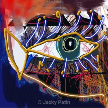 Digital Arts titled "Le poisson témoin" by Jacky Patin, Original Artwork, 2D Digital Work