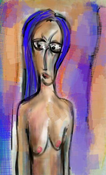 Digital Arts titled "La demoiselle" by Jacky Patin, Original Artwork, 2D Digital Work