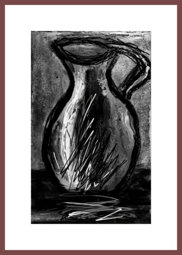 Artes digitais intitulada "pot à eau" por Jacky Patin, Obras de arte originais, Trabalho Digital 2D