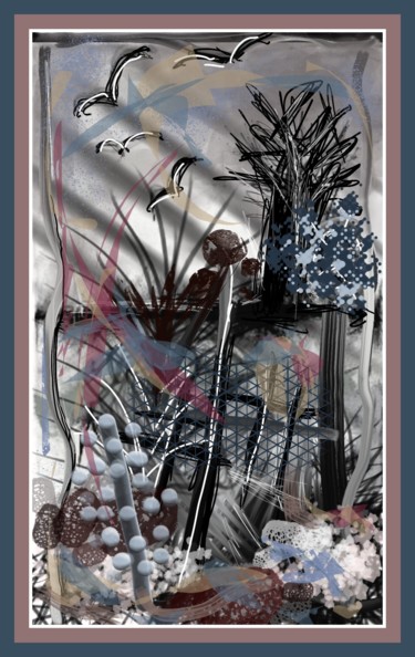Arte digitale intitolato "Novembre" da Jacky Patin, Opera d'arte originale, Lavoro digitale 2D