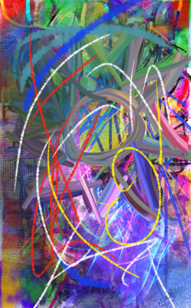 Arts numériques intitulée "Délire joyeux" par Jacky Patin, Œuvre d'art originale, Travail numérique 2D