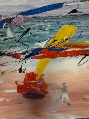 Peinture intitulée "Le lilliputien" par Jacky Patin, Œuvre d'art originale, Acrylique