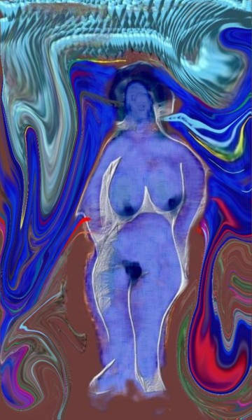 Arts numériques intitulée "La personne" par Jacky Patin, Œuvre d'art originale, Travail numérique 2D