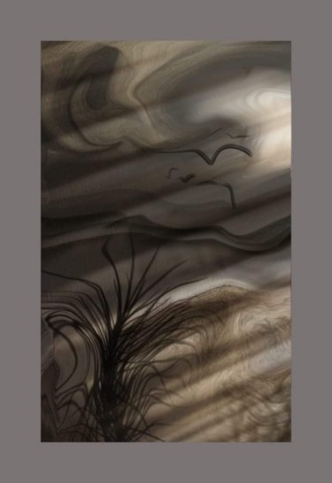Digitale Kunst getiteld "Au delà des dunes" door Jacky Patin, Origineel Kunstwerk, 2D Digital Work