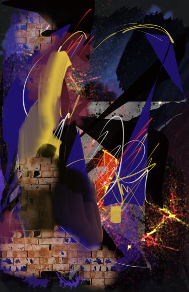 Arts numériques intitulée "Nocturne" par Jacky Patin, Œuvre d'art originale, Travail numérique 2D