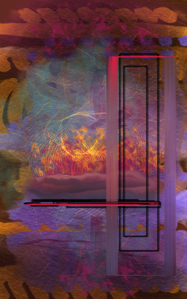 Arts numériques intitulée "La trame" par Jacky Patin, Œuvre d'art originale, Travail numérique 2D