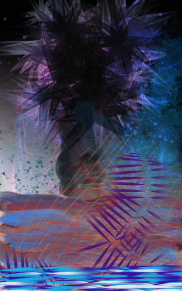Arts numériques intitulée "Tendance ananas" par Jacky Patin, Œuvre d'art originale, Peinture numérique