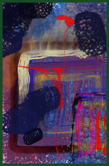 Цифровое искусство под названием "Le ruisseau" - Jacky Patin, Подлинное произведение искусства, Цифровая живопись