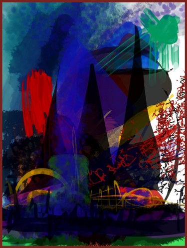 Grafika cyfrowa / sztuka generowana cyfrowo zatytułowany „Recherche...” autorstwa Jacky Patin, Oryginalna praca, Malarstwo c…
