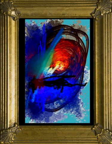 Arts numériques intitulée "L'huître" par Jacky Patin, Œuvre d'art originale, Peinture numérique
