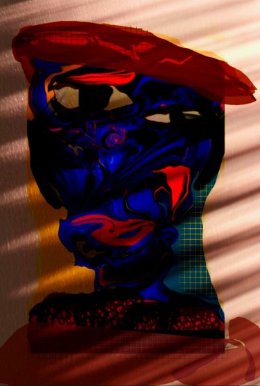 Digitale Kunst mit dem Titel "L'homme venu du nor…" von Jacky Patin, Original-Kunstwerk, 2D digitale Arbeit