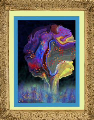 Digital Arts titled "L'arbre de vie" by Jacky Patin, Original Artwork, Digital Painting
