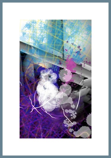 Digitale Kunst mit dem Titel "Tendre fenêtre..." von Jacky Patin, Original-Kunstwerk, Digitale Malerei