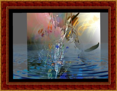 Digital Arts titled "Le remous" by Jacky Patin, Original Artwork, Digital Painting