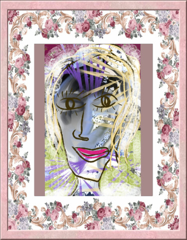 Arts numériques intitulée "La nouvelle mariée" par Jacky Patin, Œuvre d'art originale, Peinture numérique