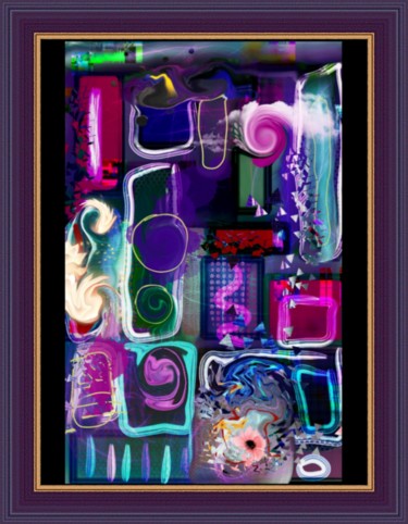 Digital Arts titled "Espieglerie 3" by Jacky Patin, Original Artwork, Digital Painting