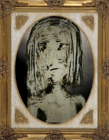 Digital Arts titled "Le portrait du chât…" by Jacky Patin, Original Artwork, Digital Painting