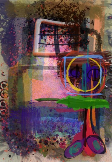 Arts numériques intitulée "Éclaboussures de co…" par Jacky Patin, Œuvre d'art originale, Peinture numérique
