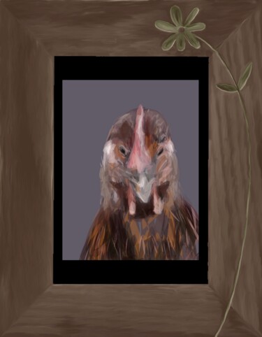 Цифровое искусство под названием "Pou-poule..." - Jacky Patin, Подлинное произведение искусства, Цифровая живопись