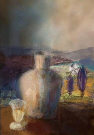 Arts numériques intitulée "La Toscane..." par Jacky Patin, Œuvre d'art originale, Peinture numérique