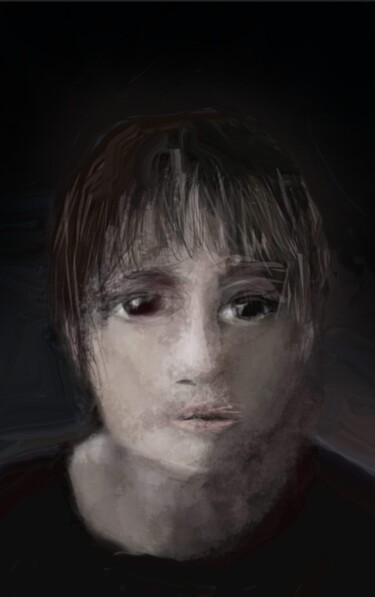Peinture intitulée "Le portrait revisit…" par Jacky Patin, Œuvre d'art originale, Peinture numérique