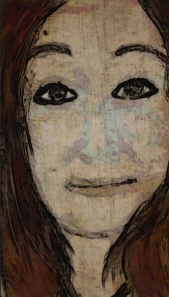 Arts numériques intitulée "Ma cinquième fille.…" par Jacky Patin, Œuvre d'art originale, Peinture numérique