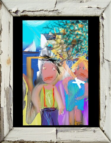 Digital Arts titled "Souvenir d'enfance.…" by Jacky Patin, Original Artwork, Digital Painting