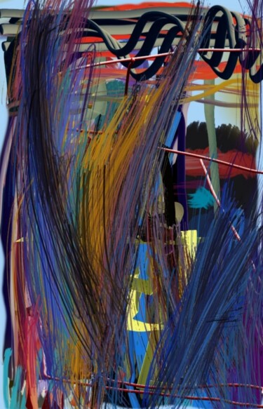 Arts numériques intitulée "Désordre...ou pas..." par Jacky Patin, Œuvre d'art originale, Peinture numérique