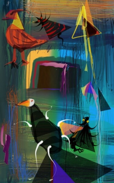 Grafika cyfrowa / sztuka generowana cyfrowo zatytułowany „Animalier +” autorstwa Jacky Patin, Oryginalna praca, Malarstwo cy…
