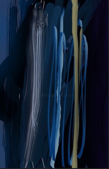 Arts numériques intitulée "Verticalement..." par Jacky Patin, Œuvre d'art originale, Peinture numérique