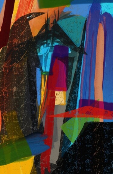 Digitale Kunst mit dem Titel ""Tablo"..." von Jacky Patin, Original-Kunstwerk, Digitale Malerei