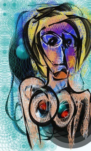 Arte digitale intitolato "Eloîse..." da Jacky Patin, Opera d'arte originale