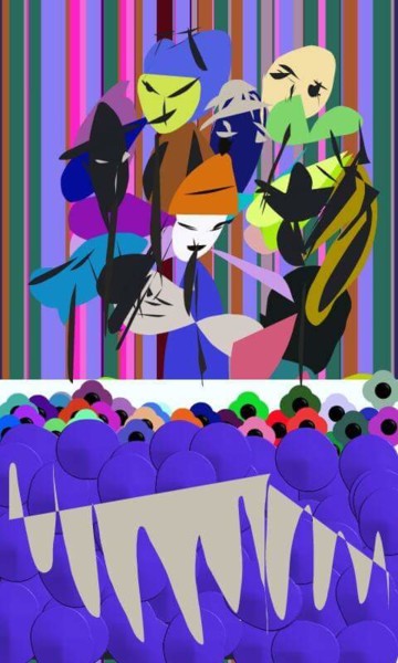 Arts numériques intitulée "Guignol!!!" par Jacky Patin, Œuvre d'art originale