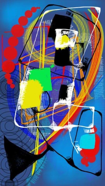 Digital Arts titled "la machine volante" by Jacky Patin, Original Artwork